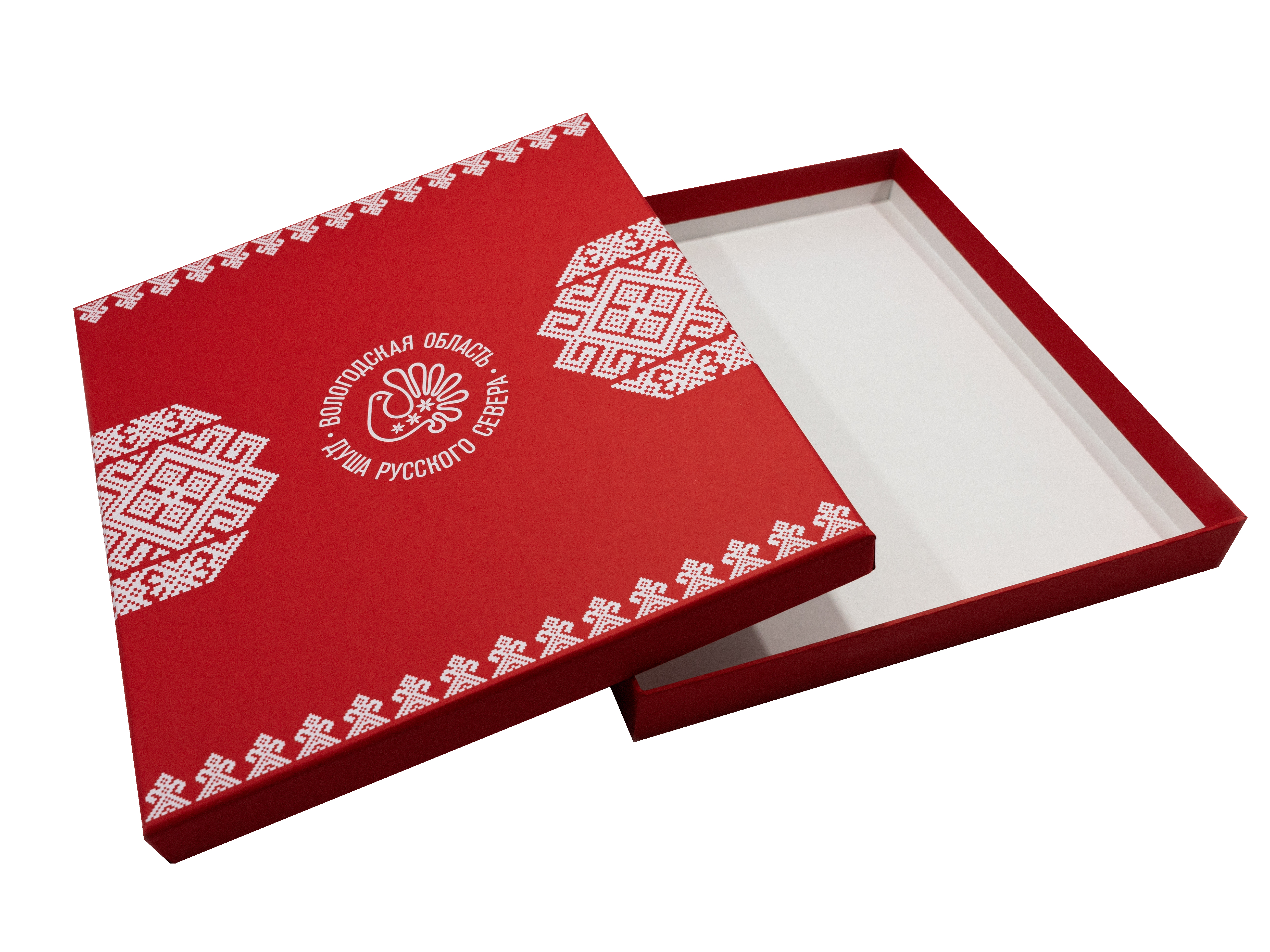 Брендированная коробка крышка-дно (260х240х30 мм)