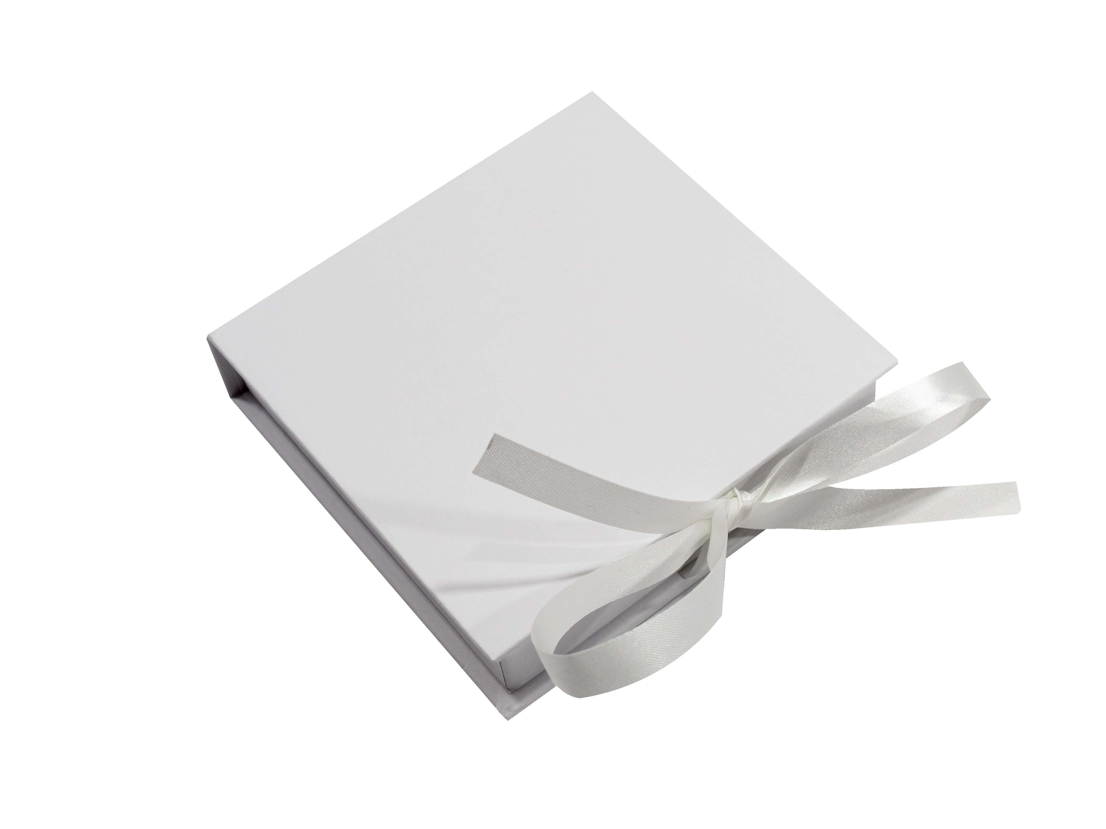 Коробка-шкатулка на лентах (100х100х25 мм)